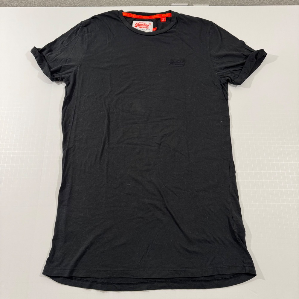 Superdry Dress T-Shirt Women XXL Black Orange Label Crew Neck M10102OQ